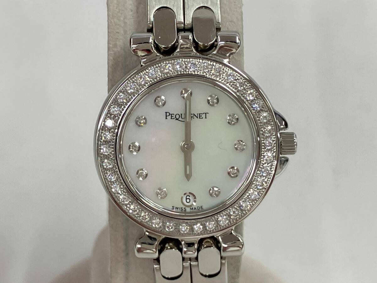 Pequignetペキニエ 725 7709503 ベルト調整不可 クォーツ き 腕時計