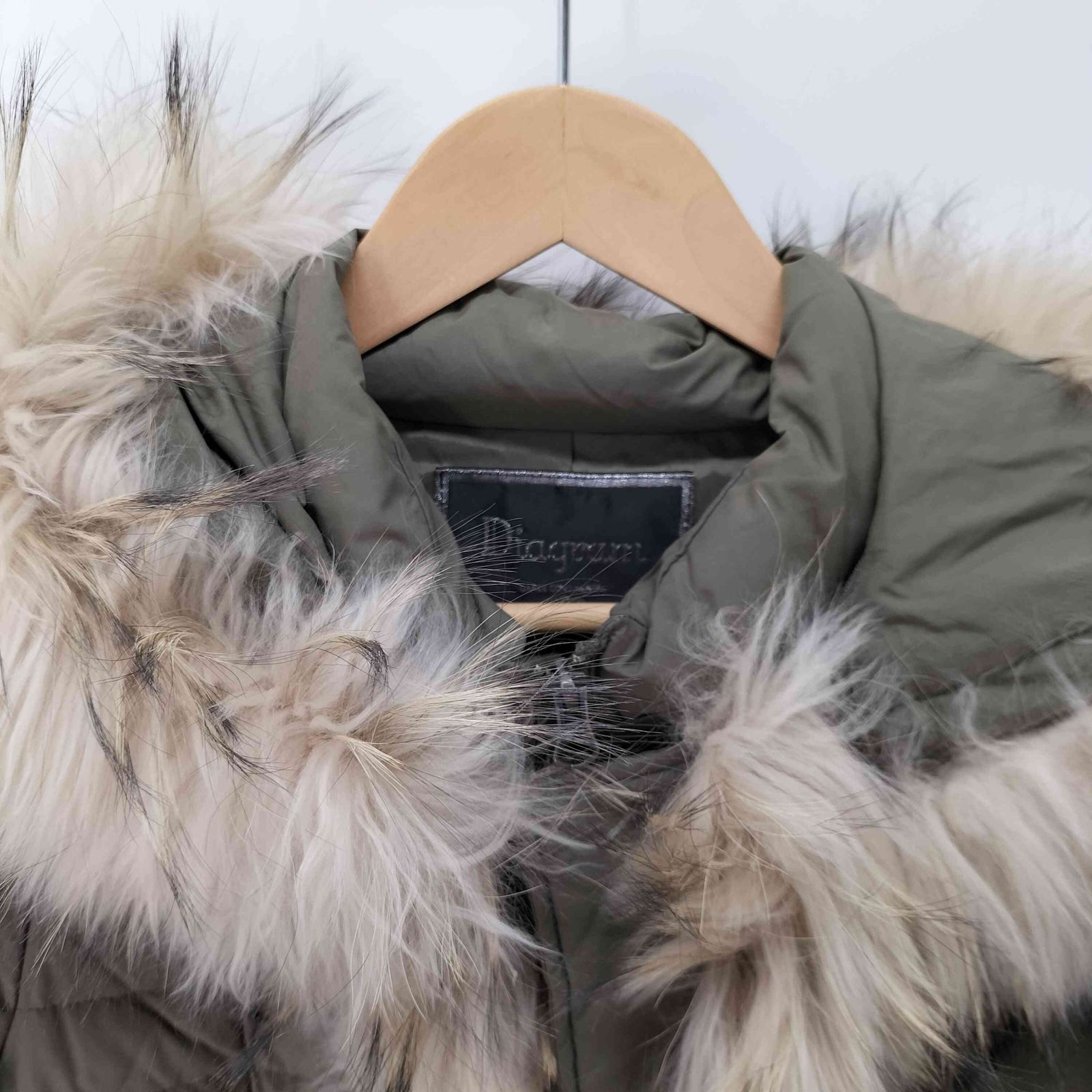 ダイアグラム Diagram ラクーンファー ダッフル ダウンコート