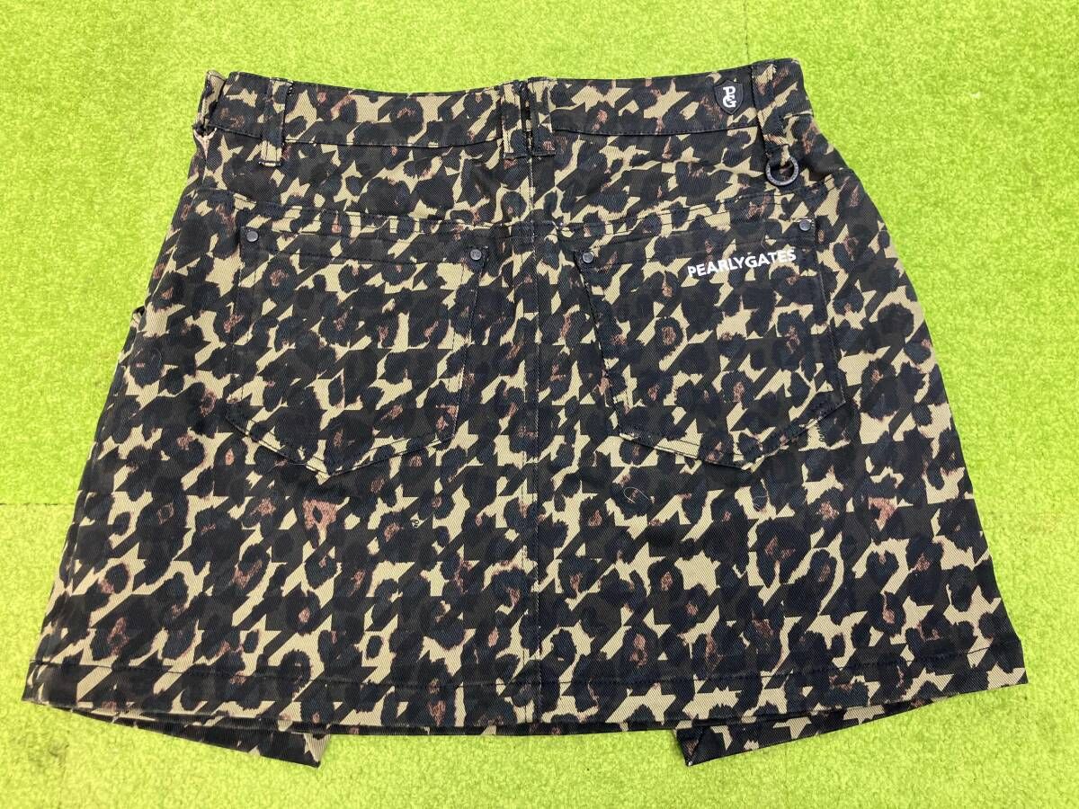 極美品　パーリーゲイツ　セットアップ　ジャケット　スカート　千鳥　レオパード　柄 楽天市場】【美品】パーリーゲイツ スカート ライトブラウン×黒