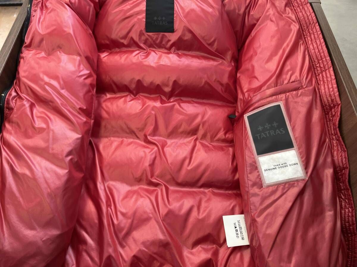 TATRAS タトラス ダウンベスト MTA20A4564 レッド ダブルジップ フード
