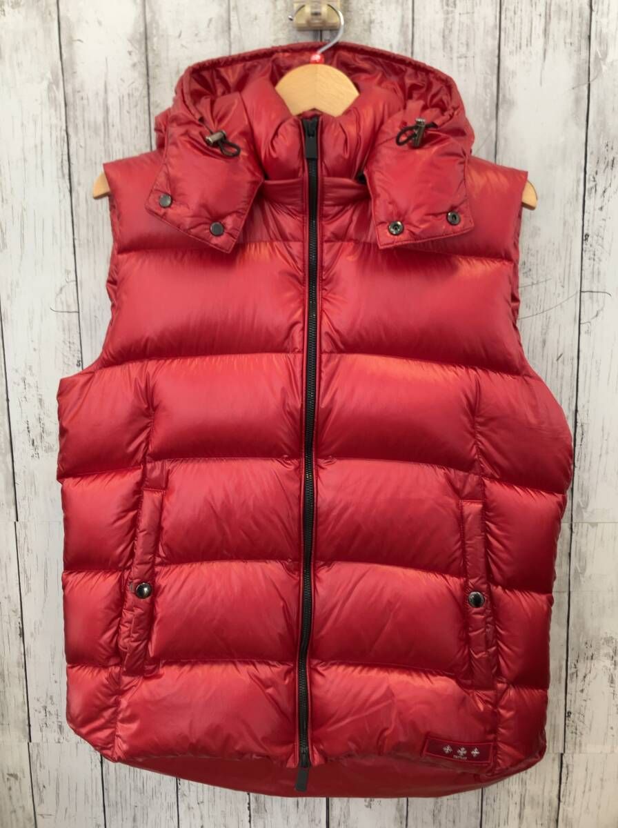 TATRAS タトラス ダウンベスト MTA20A4564 レッド ダブルジップ フード