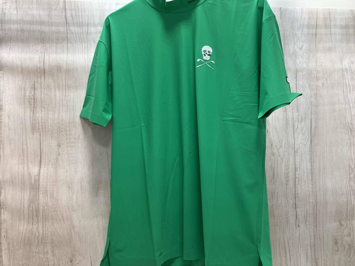 MARK LONA Jaded Punching Mock neck shirts マークアンドロナMサイズ グリーン メンズゴルフウェア ゴルフ