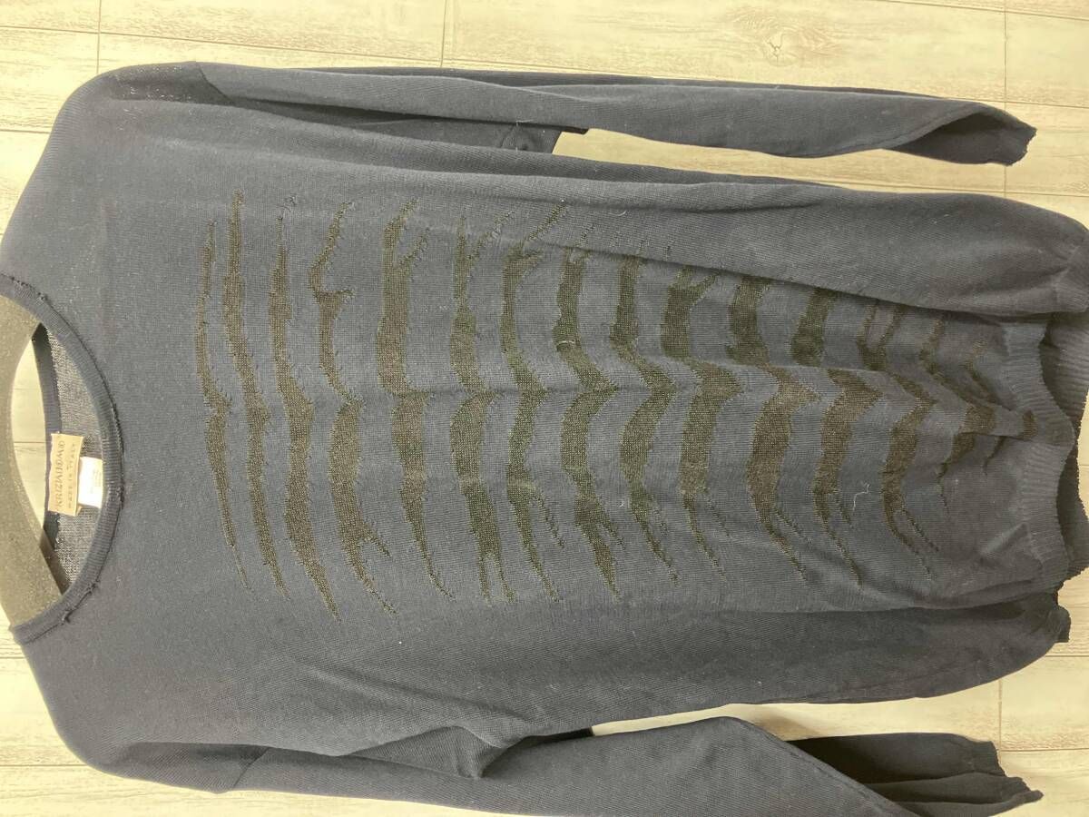 KRIZIA UOMOニット90 s 古着ゼブラニット イタリア製