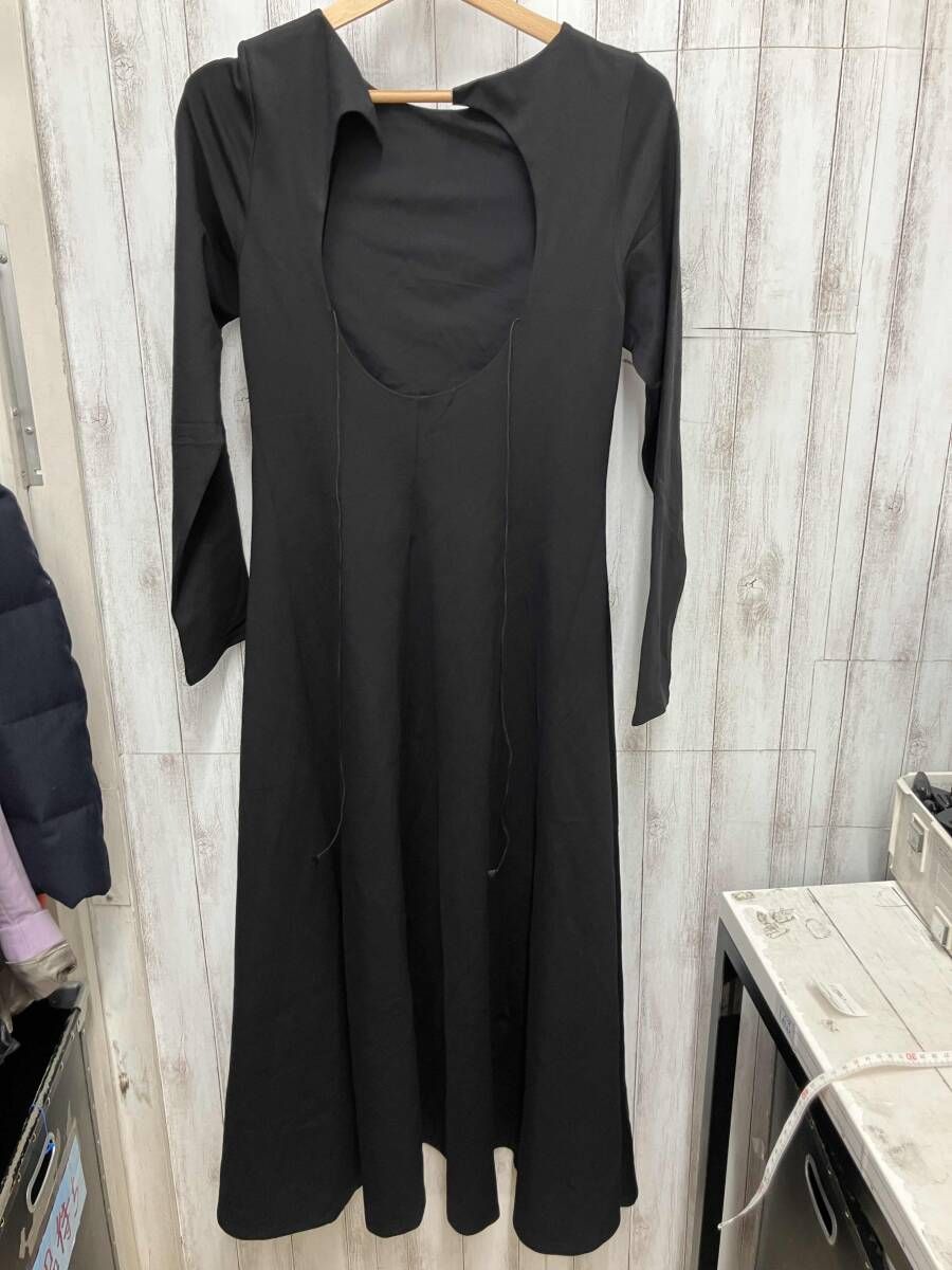 THE TOE 長袖ワンピース ブラック