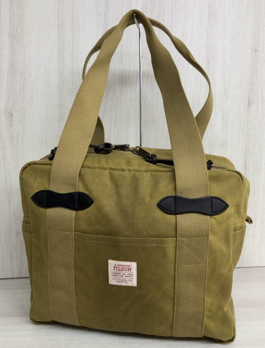 FILSON フィルソン TIN CLOTH ZIPPER TOTE BAG トートバッグ ブラウン系 肩掛け鞄