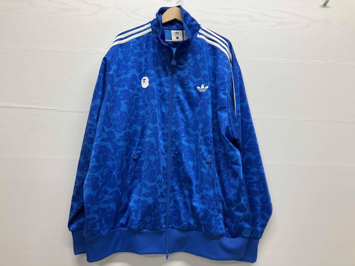 adidas A Bathing Ape アディダス アベイシングエイプ ベイプ ファイヤー バード トラック トップ AOP ブルー JN 7118 サイズ6 XL 通年