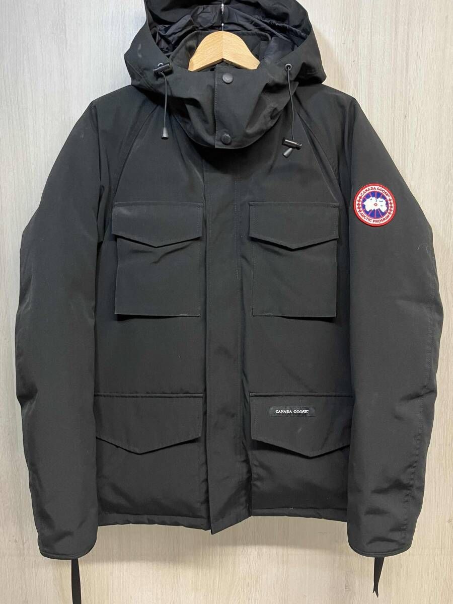 CANADA GOOSE 4078 JM R KAMLOOPS PARKA カムループス パーカー ダウン ジャケット ナイロン コート ジップアップ メンズ S ブラック
