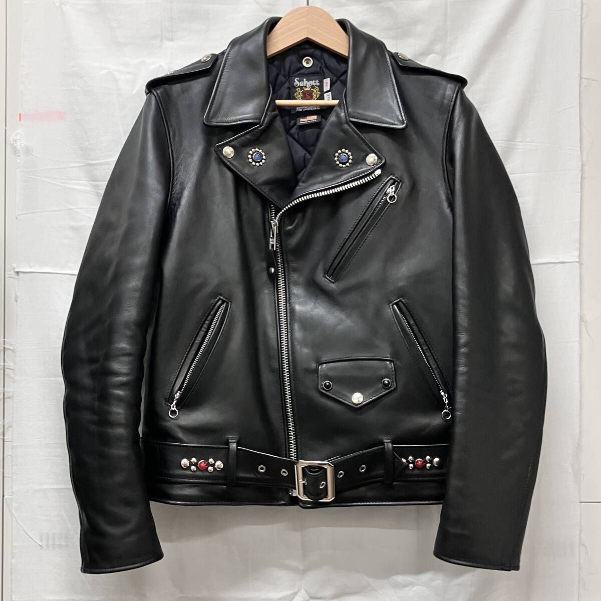 Schott ショット ダブルライダース 613 UHT ONE STAR TALL 微カスタム スタッズ