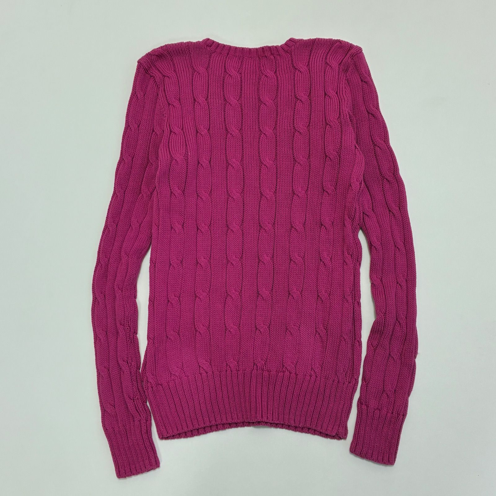 POLO RALPH LAUREN ポロ ラルフローレン☆ケーブルコットンニット XS