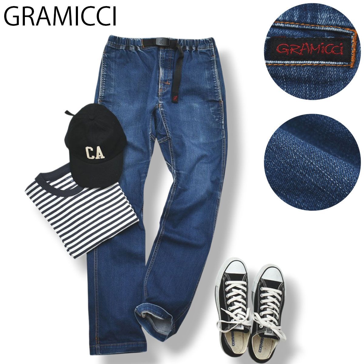 グラミチ Gramicci テーパード デニム ナローパンツ ワーク クライミング パンツ インディゴ アメカジ カジュアル ストリート メンズ 男性用