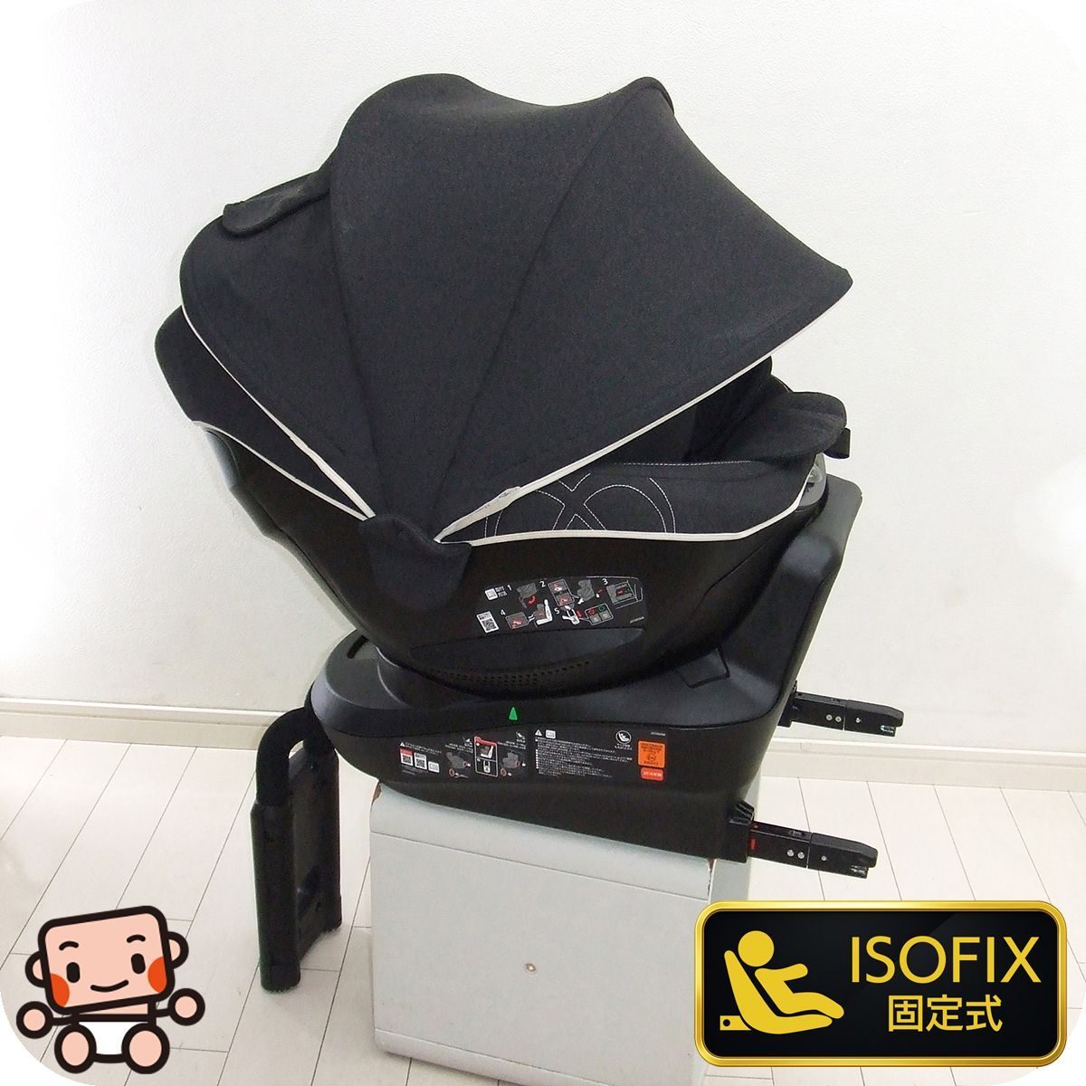 チャイルドシート 中古 エールベベ クルット4iプレミアム ISOFIX