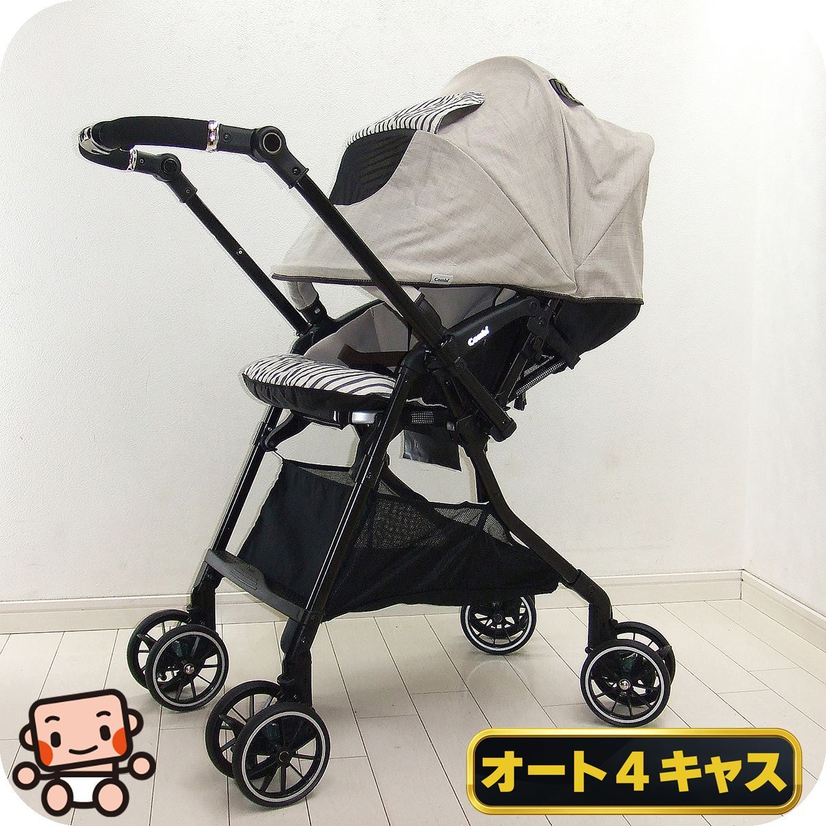 ベビーカー コンビ ホワイトレーベル スゴカルα 4キャス compact HT combi 1カ月から3歳 両対面式 ベビーカー A