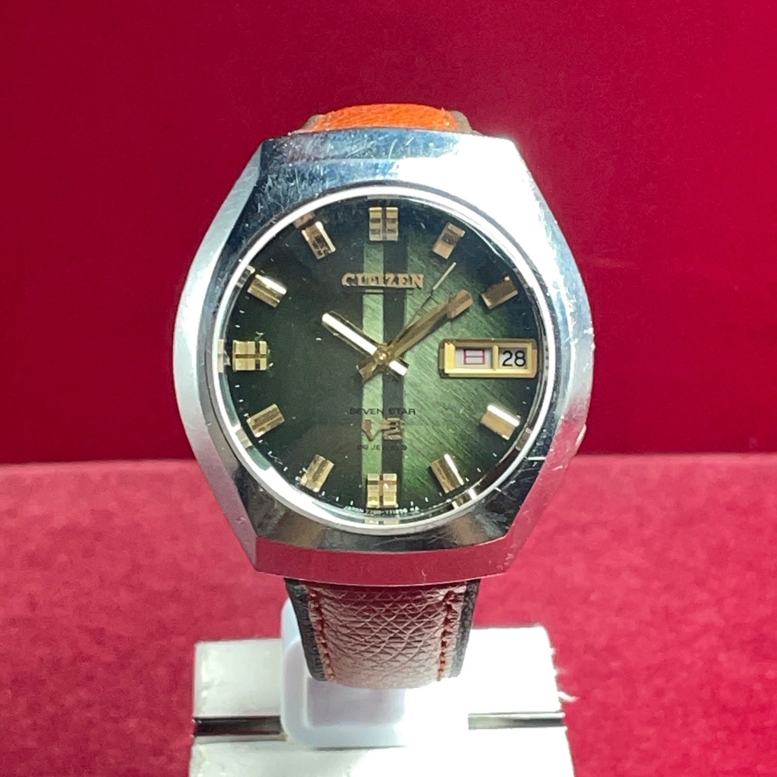 OH済】70s CITIZEN SEVEN STAR V2 5面ガラス風防新品 ヴィンテージ
