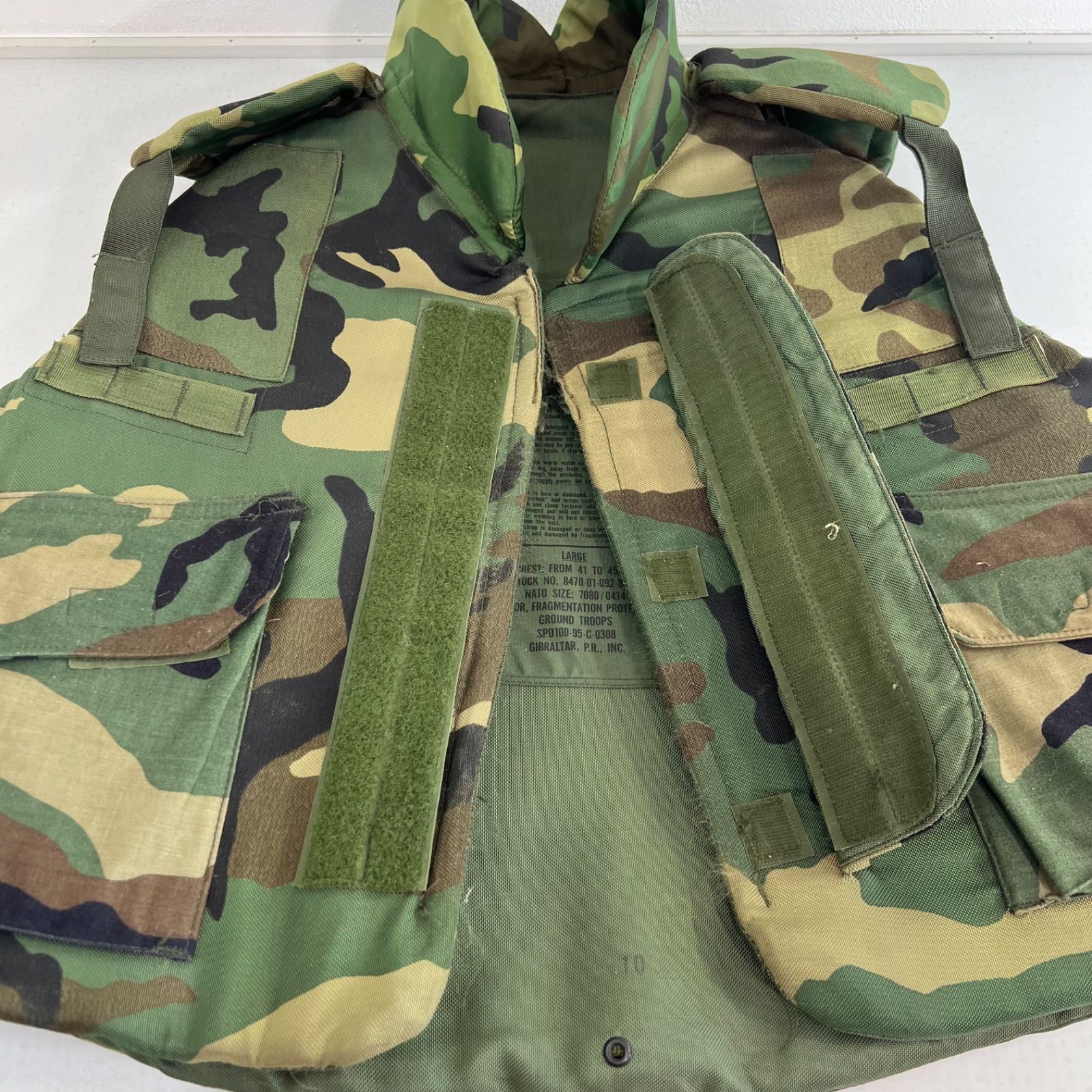 米軍 実物 PASGT BODY ARMOR サイズ LARGE ボディアーマー