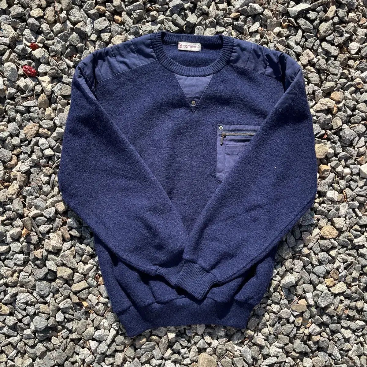 Carmina 日本 ヴィンテージ ミリタリー ニット 実寸