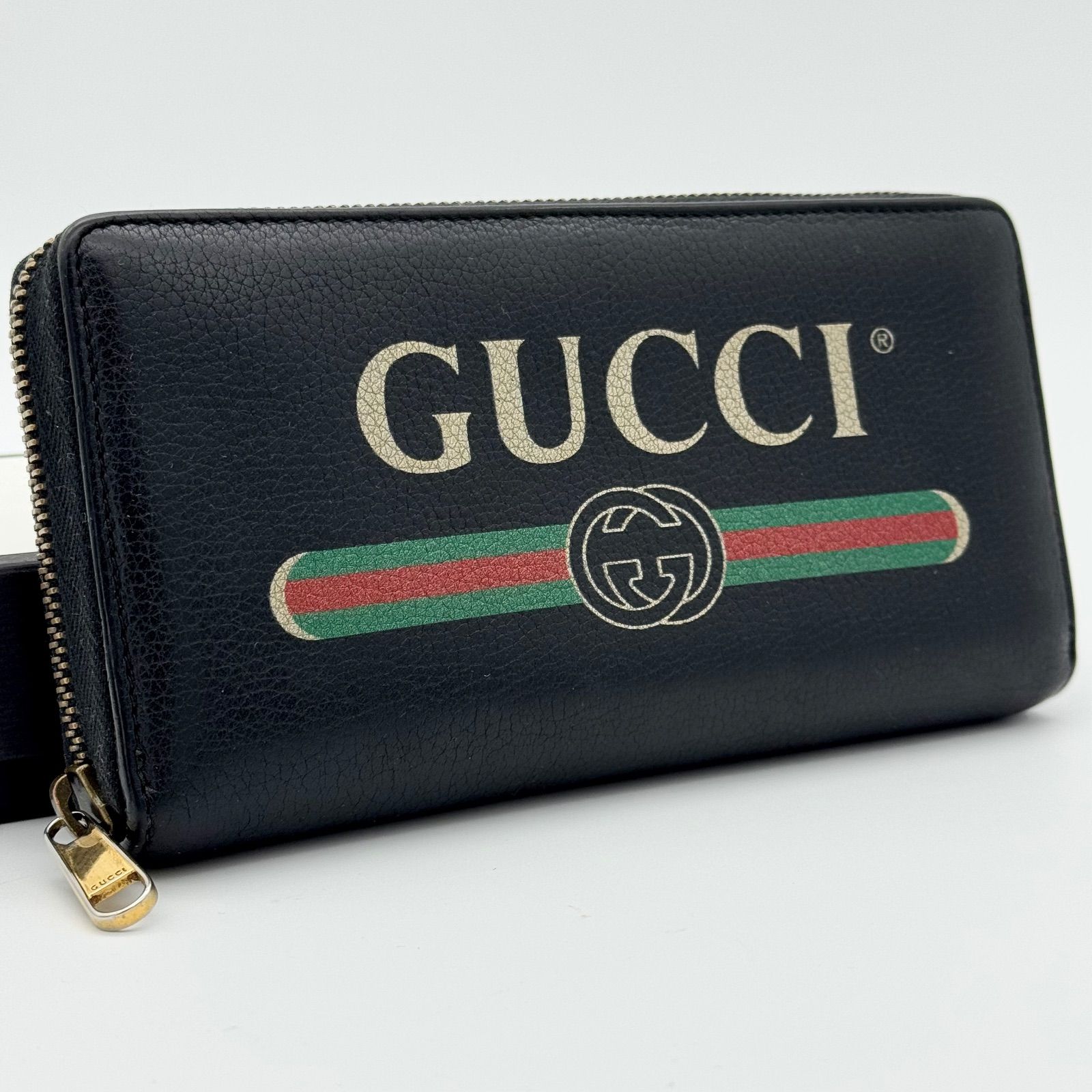 GUCCI グッチ 長財布 ラウンドジップ 496317 ロゴ GG インター