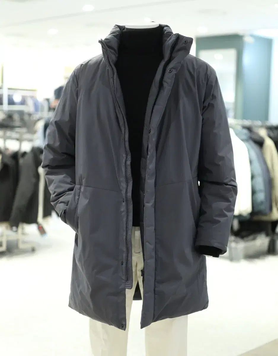 アンドジ ダウン ロングコート オーバーサイズ