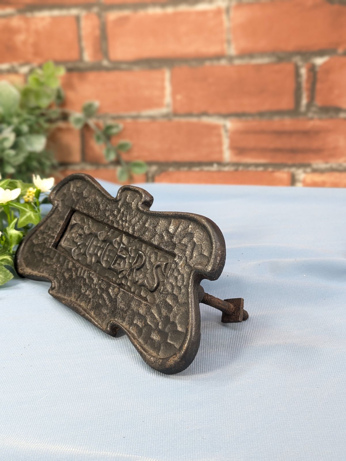 イギリス アンティーク 鉄製 ドアパーツ 郵便受け レタープレート