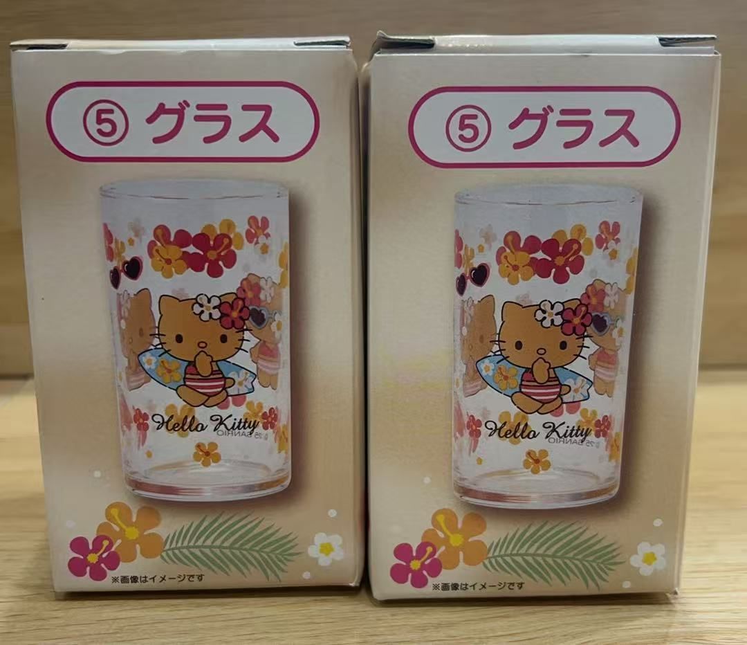 新品 サンリオ当りくじ ⑤グラス ハローキティ 2個セット - メルカリ
