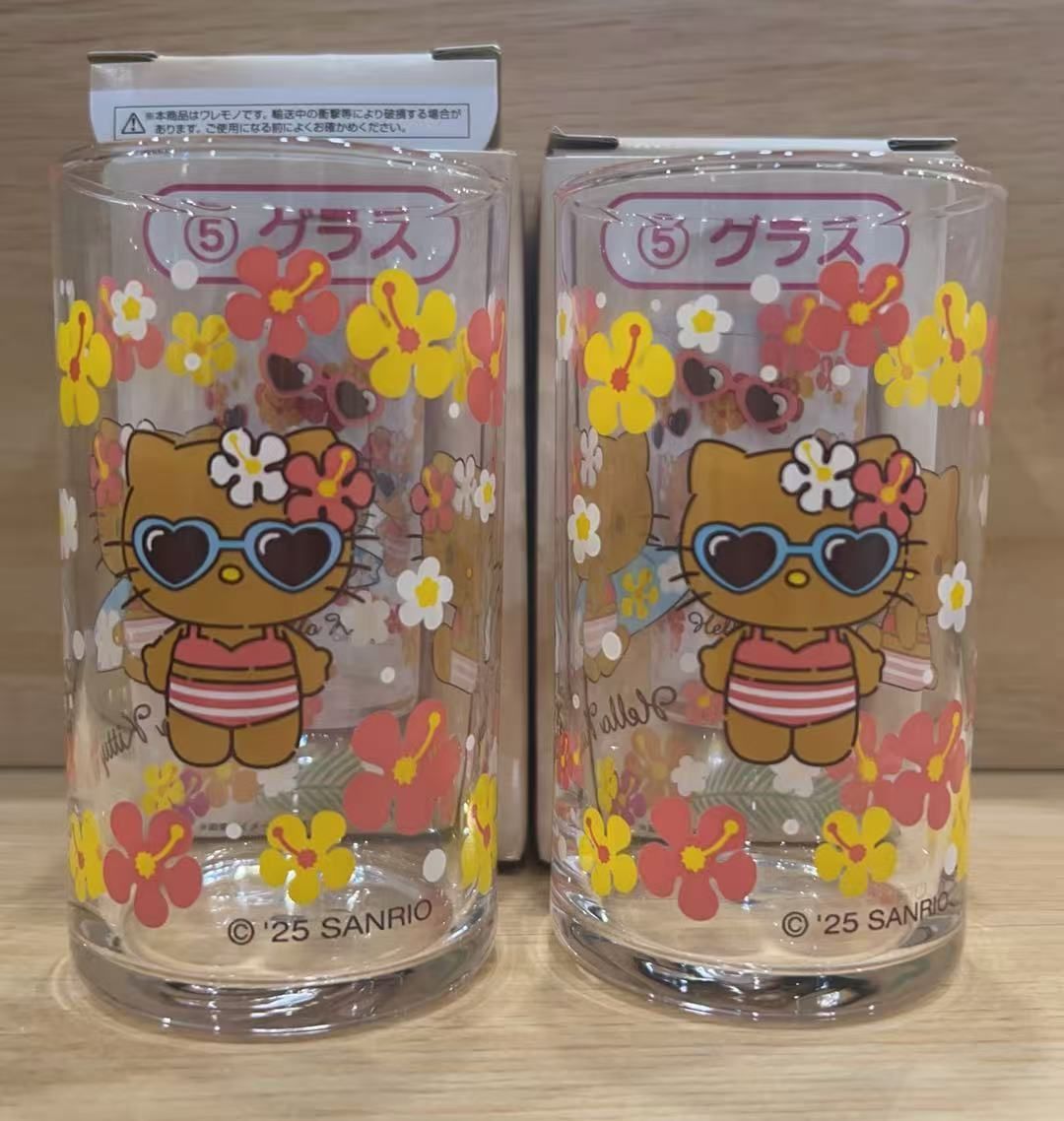 新品 サンリオ当りくじ ⑤グラス ハローキティ 2個セット - メルカリ