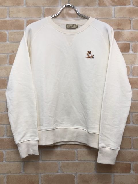 美品メゾンキツネ CHILLAX FOX スウェット ホワイト S レディース 楽天市場】MAISON KITSUNE メゾンキツネ トレーナー CHILLAX FOX PATCH