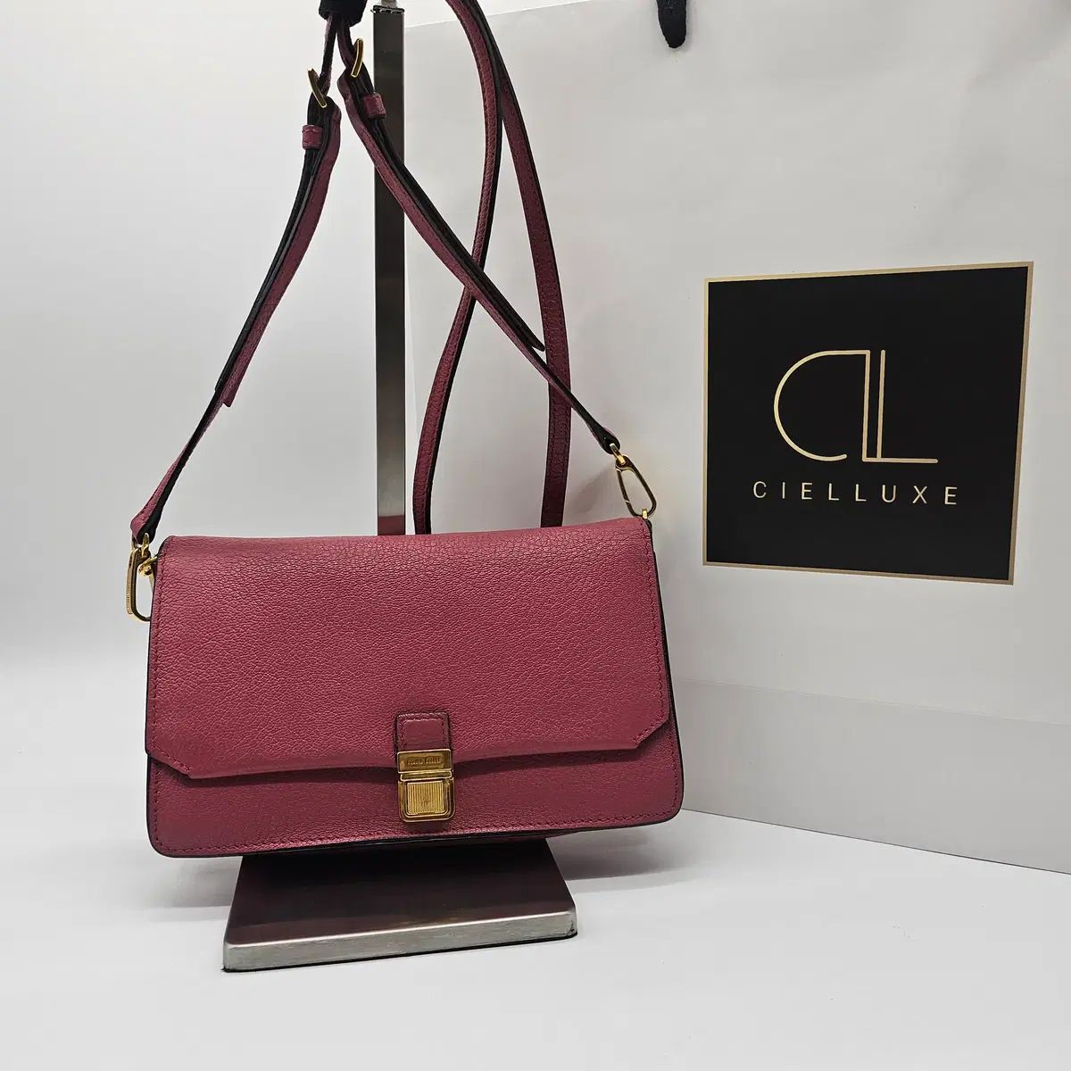 ミュウミュウ マドラスチェック クロスバック