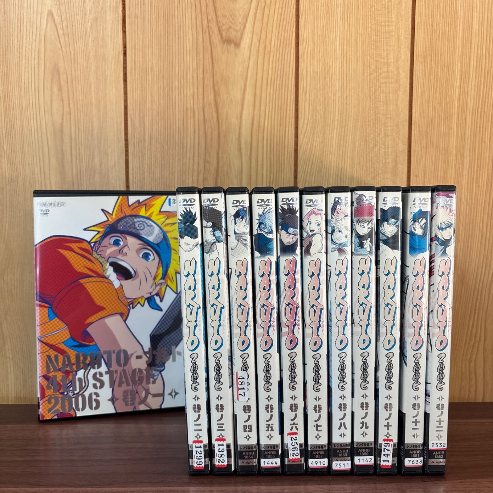 DVD】NARUTO ナルト 4th STAGE 2006 全12巻【 中古 】【アニメ