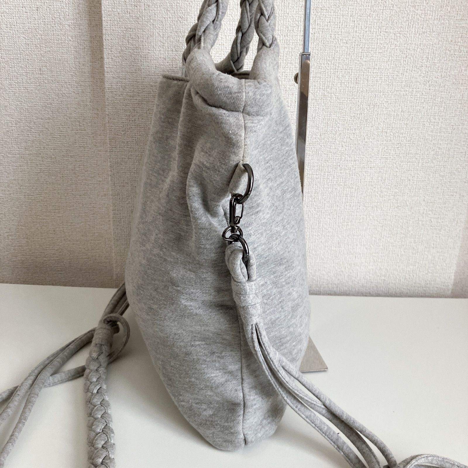 希少】 DIESEL ディーゼル ショルダーバッグ 2way グレー スウェット 