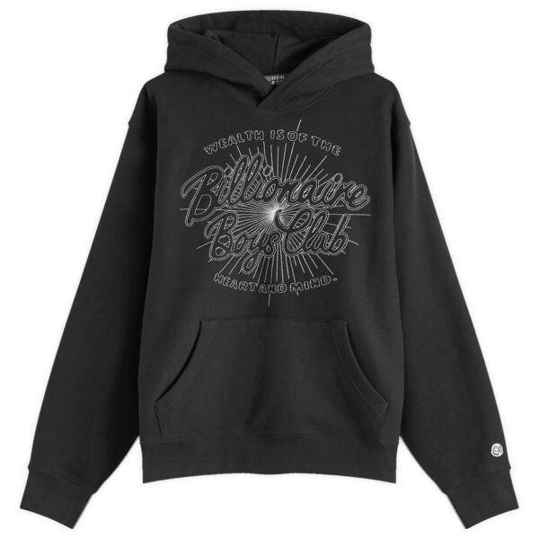 ビリオネアボーイズクラブ メンズ アウター パーカー スウェット ロゴ Billionaire Boys Club Script Logo Chainstitchoodie Black ブラック