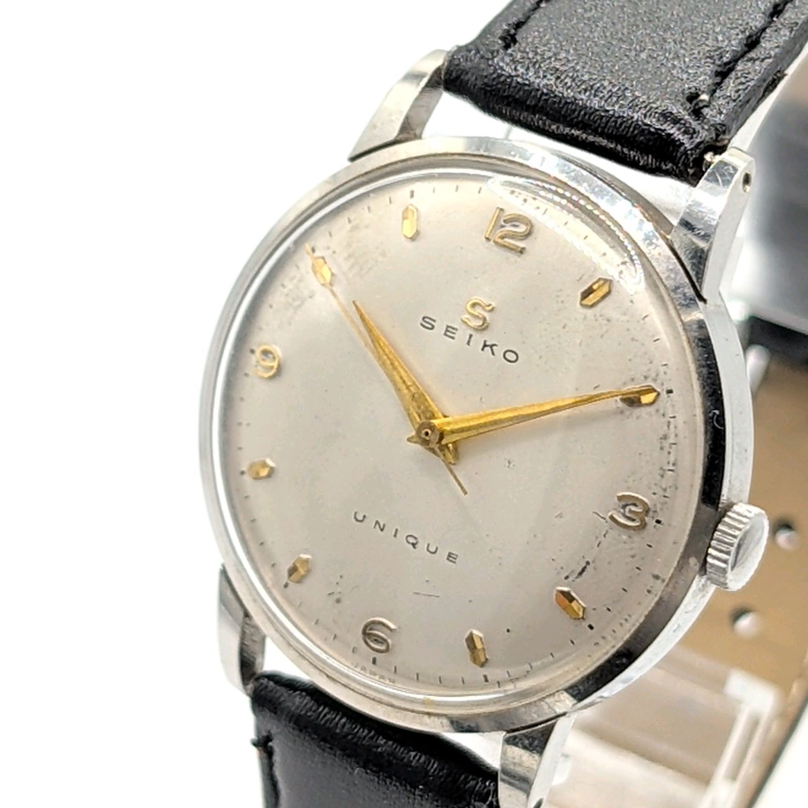 SEIKO UNIQUE Watch Hand Winding Men s Round Silver Y 2 K 00 Vintage Working セイコー ユニーク 時計 手巻き式 レディース ラウンド シルバー ヴィンテージ 稼働品