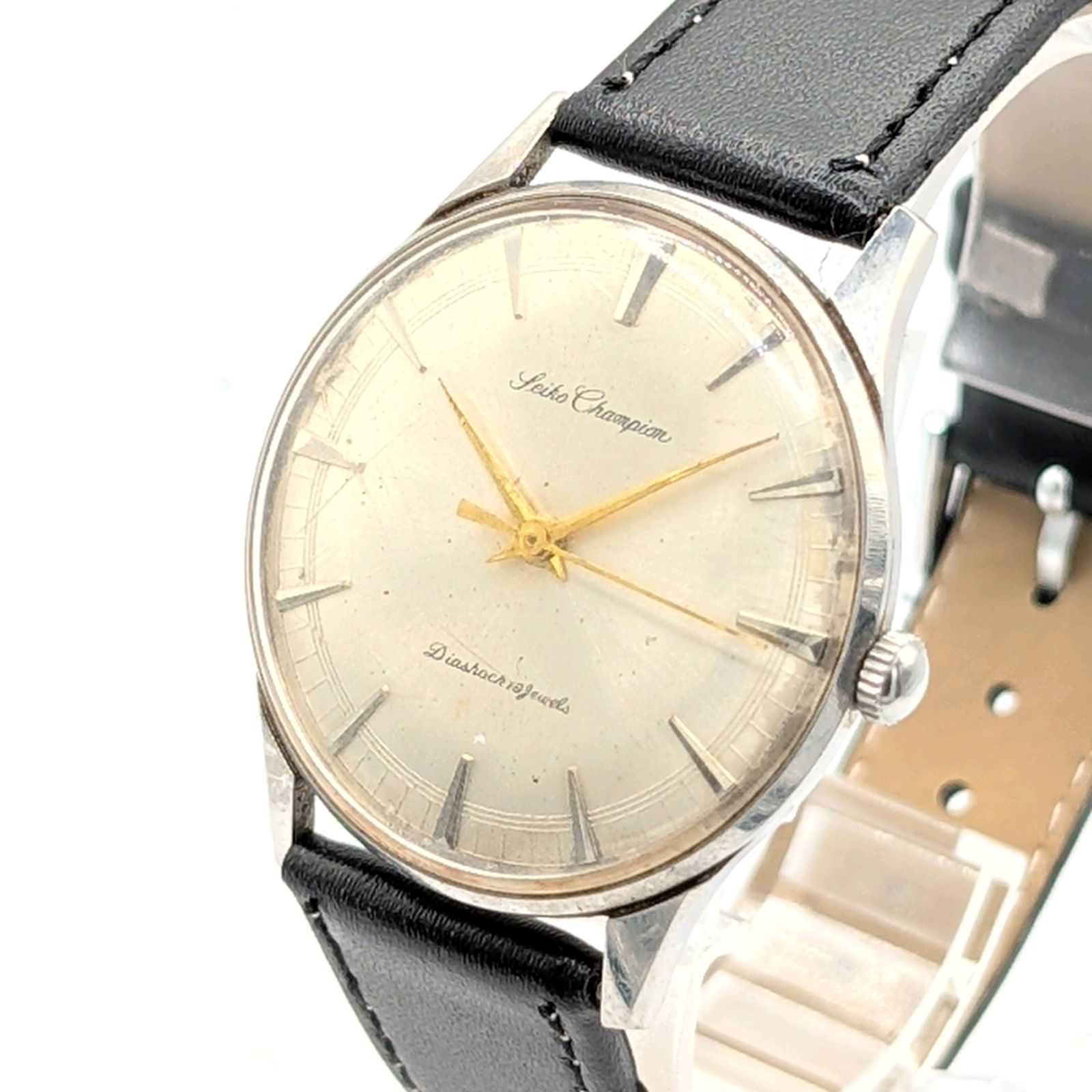 SEIKO Watch Hand Winding Men s Round Silver Y 2 K 00 Vintage Working セイコー チャンピオン 時計 手巻き式 メンズ ラウンド シルバー ヴィンテージ 稼働品