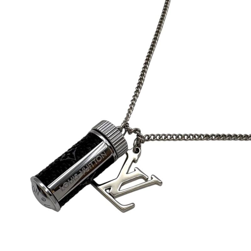 ルイ ヴィトン LOUIS VUITTON コリエ チャームズ M 63641 ブラック メタル エクリプス メンズ ネックレス