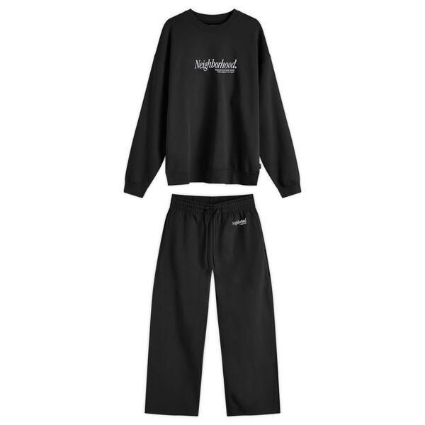 ネイバーフッド メンズ アウター パーカー スウェット シャツ Neighborhood Home Jogger Sweatshirt Set Black ブラック