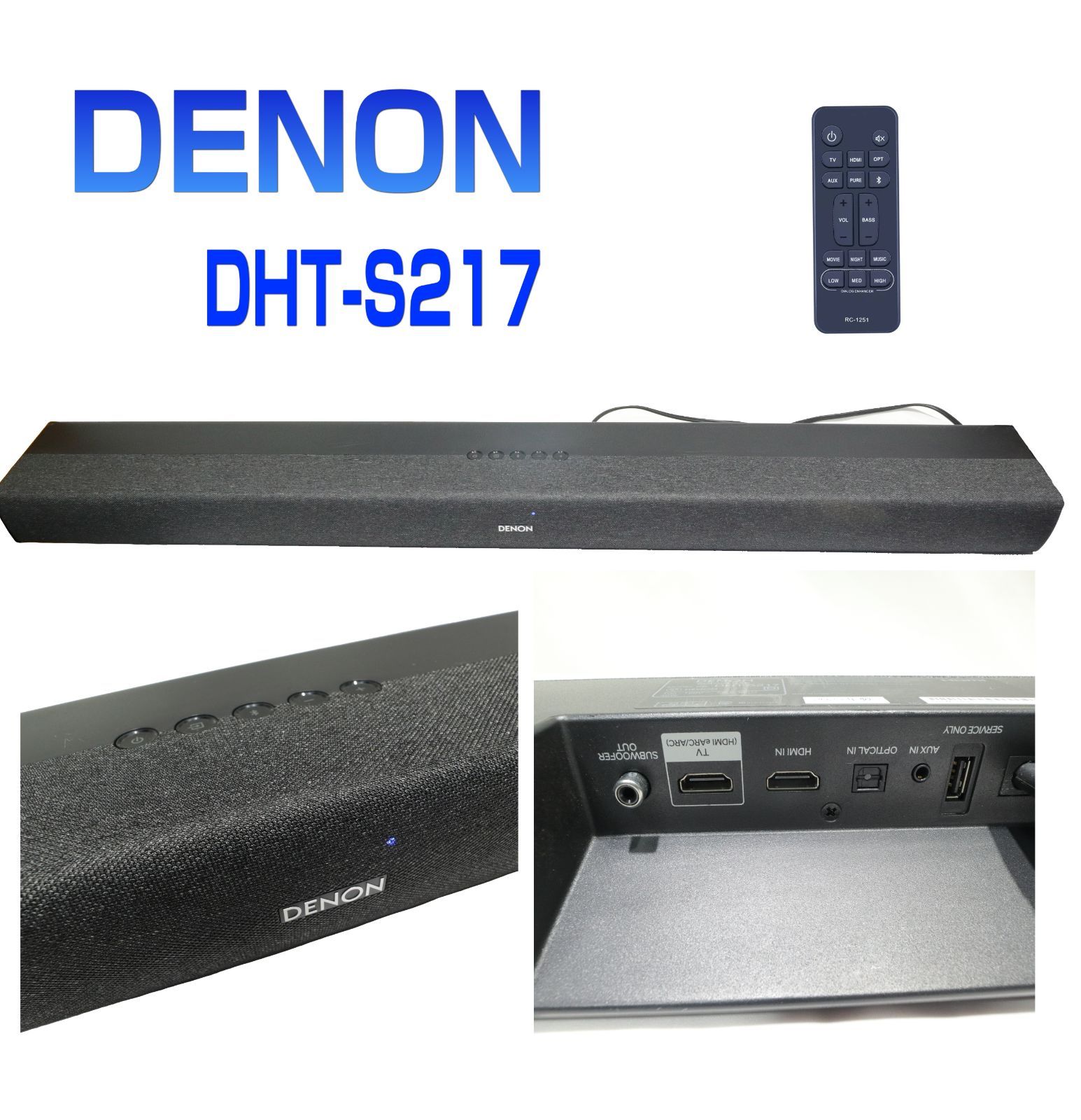 DENON DHT-S217 サウンドバー 2023年製 DENON DHT-S217 サウンドバー
