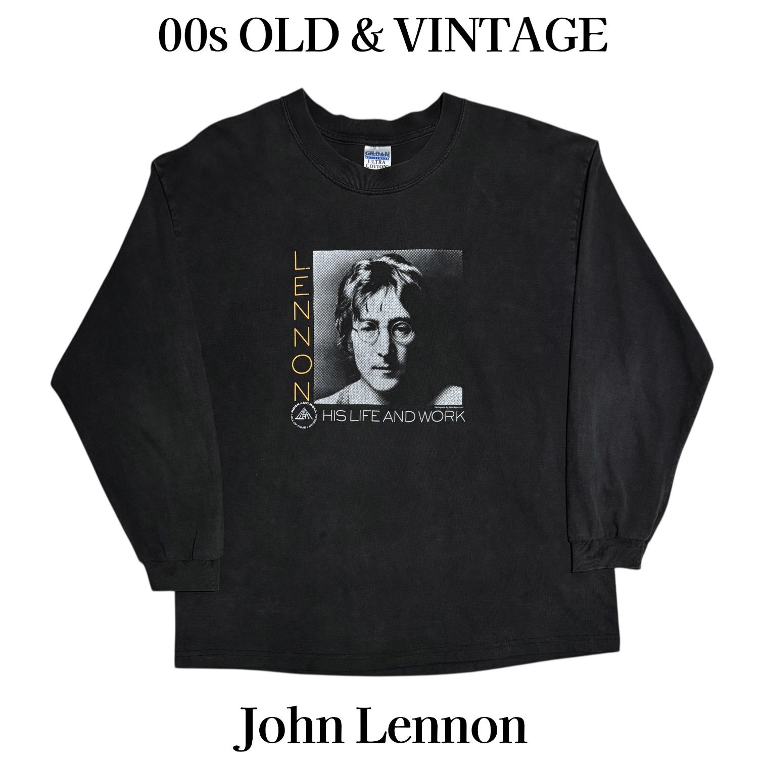 古着 00s John Lennon ジョンレノン フォト ポートレート ロック