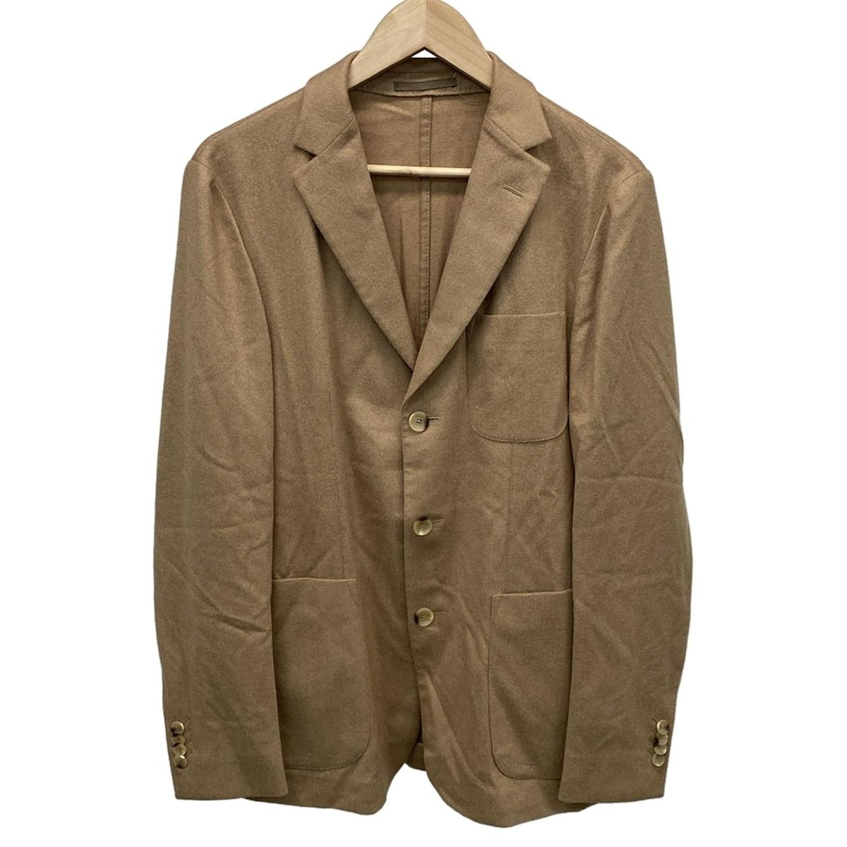 Z Zegna ジーゼニア ジャケット サイズ48 XL メンズ ライトブラウン 長袖 キャメル 秋 冬