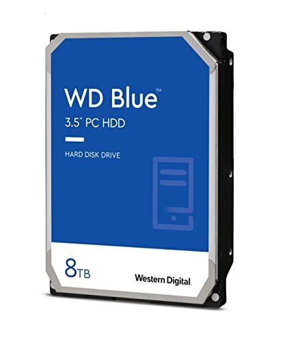 整備済み品 Western Digital 内蔵 HDD 8 TB WD Blue 大容量データ保存 PCバックアップ用 3 5インチ SATA