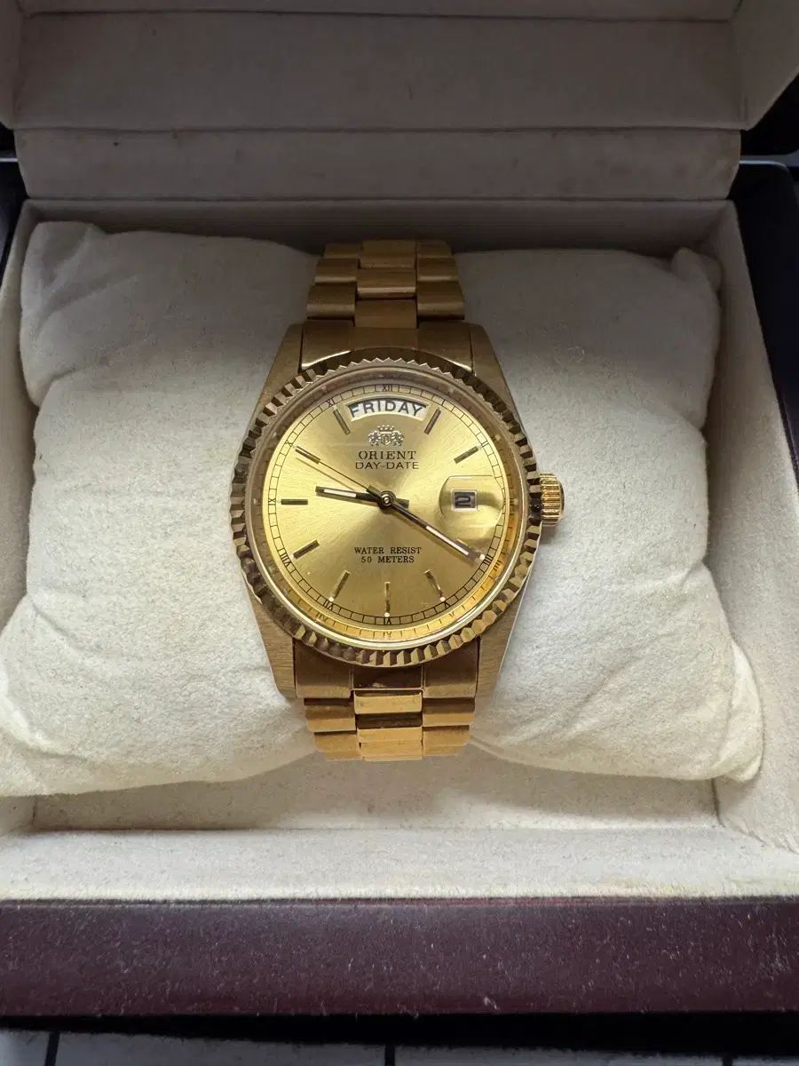 オリエント デイデイト ゴールド リー 時計