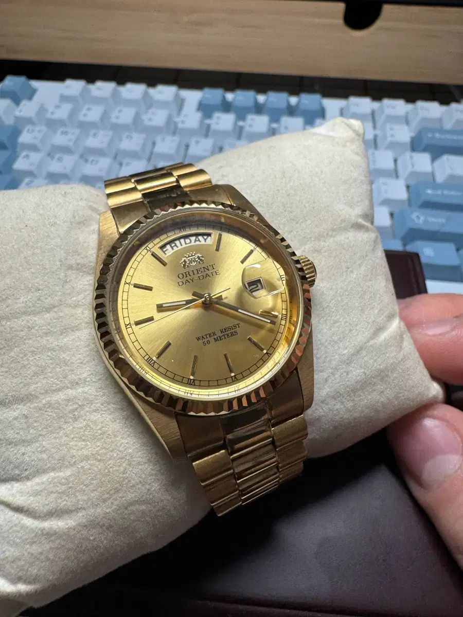 オリエント デイデイト ゴールド リー 時計