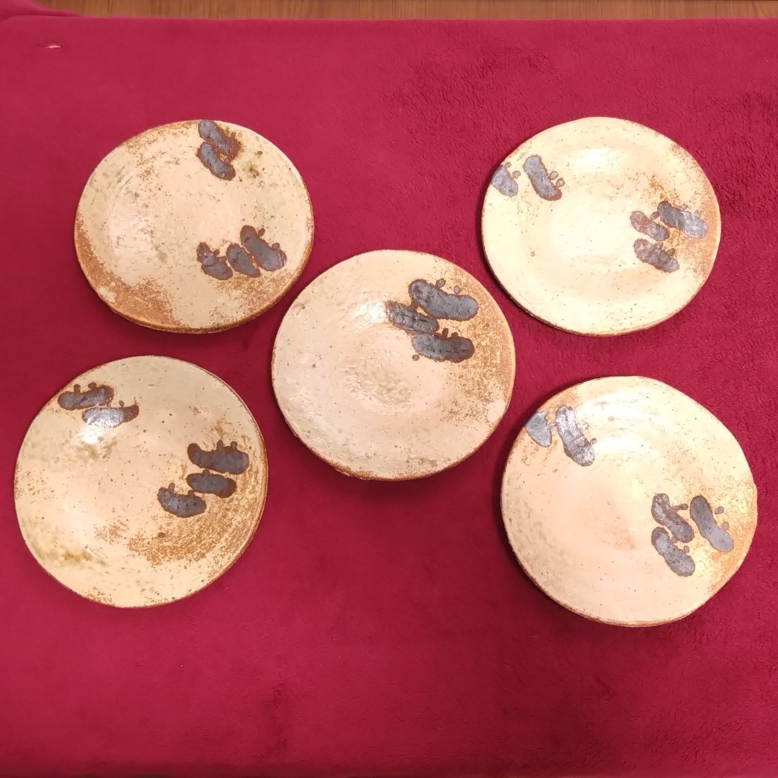 ますみ 吉祥松絵 平向付五 絵瀬戸 瀬戸焼