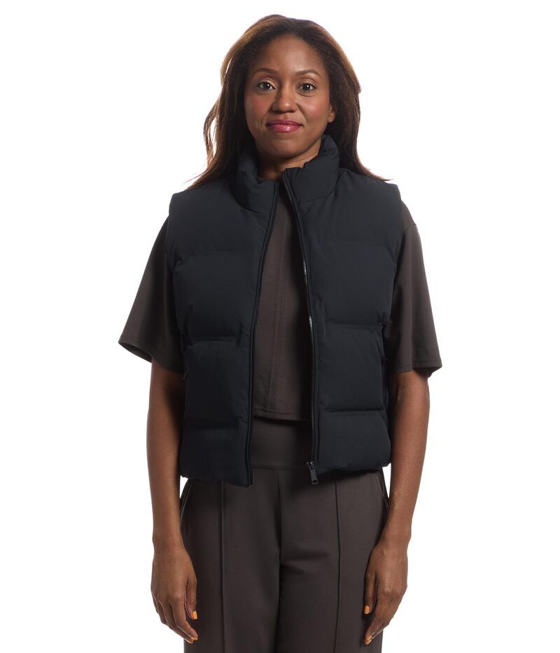 トラビスマヒュー レディース アウター コート ベスト TravisMathew Moontide Bonded Vest Black ブラック