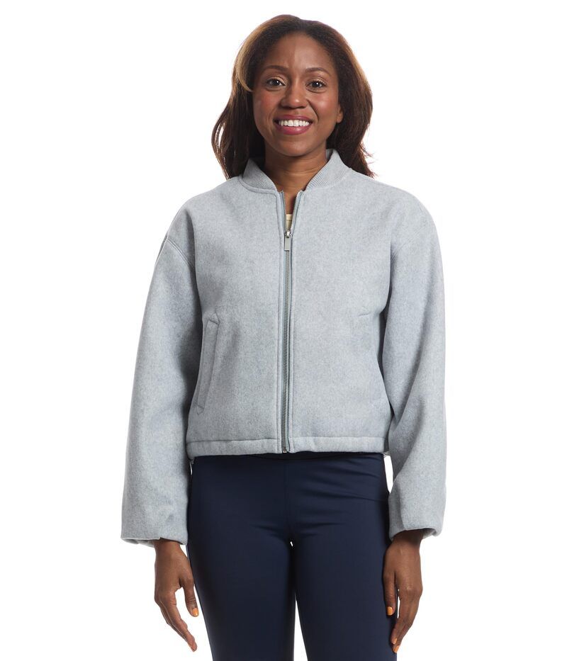 トラビスマヒュー レディース アウター コート TravisMathew Rustic Retreat Bomber Heather Light G ヘザー