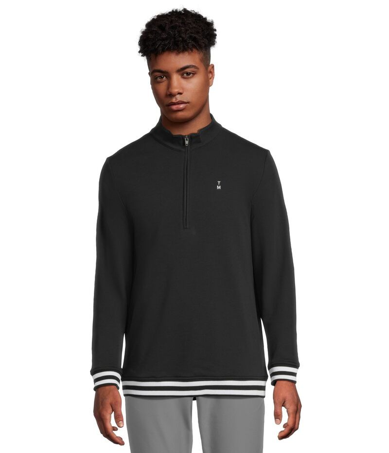 トラビスマヒュー メンズ アウター コート TravisMathew Happier Hour 14 Zip Black ブラック