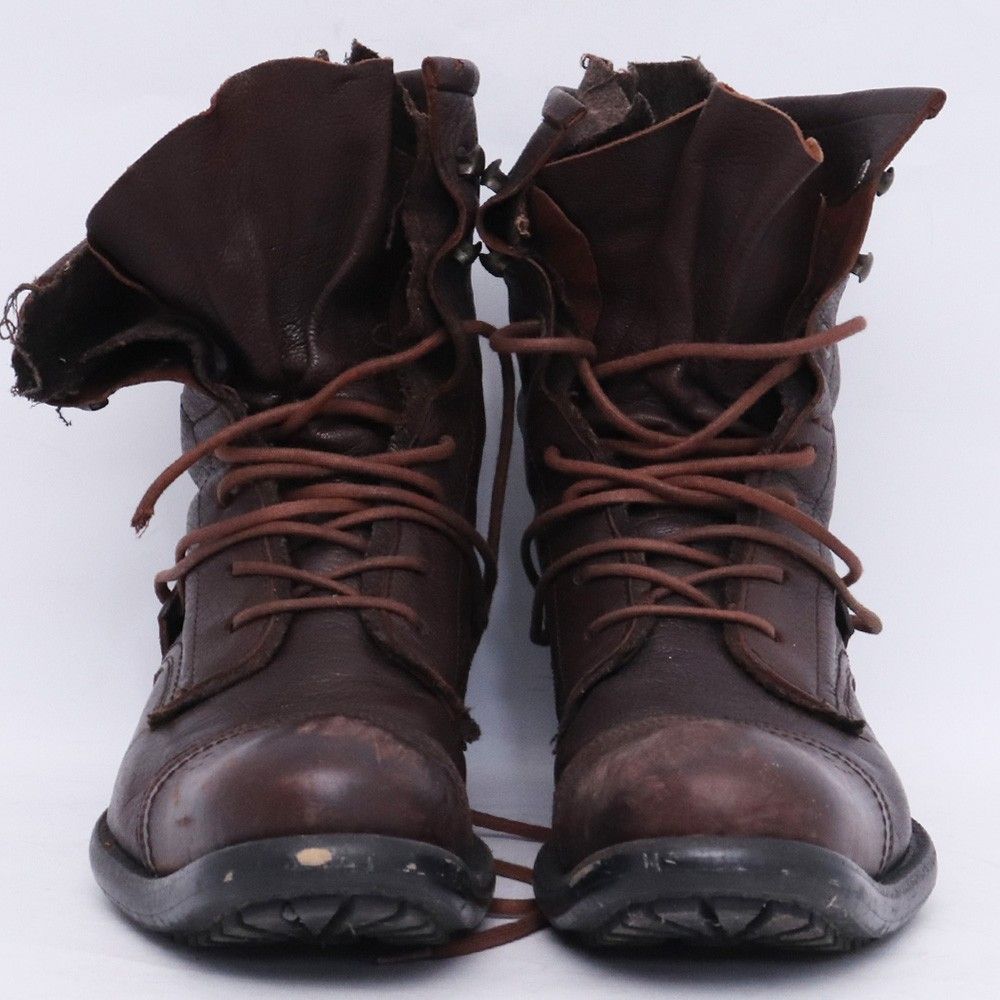 ALFREDO BANNISTER レースアップレイヤードブーツ サイズ40 ブラウン