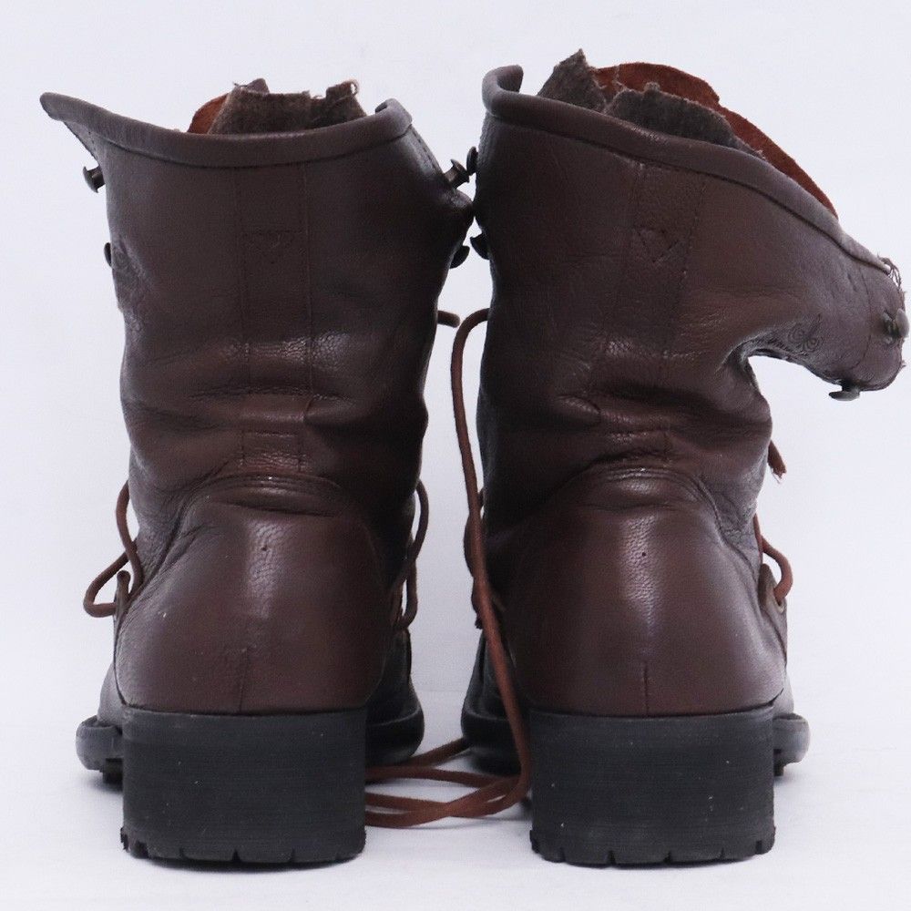 ALFREDO BANNISTER レースアップレイヤードブーツ サイズ40 ブラウン