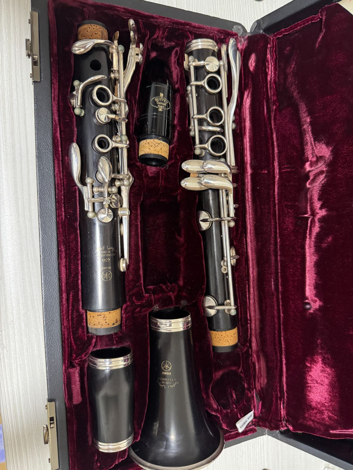 YAMAHA YCL-650 木製 Bbクラリネット ケース付 ヤマハ 中級モデル