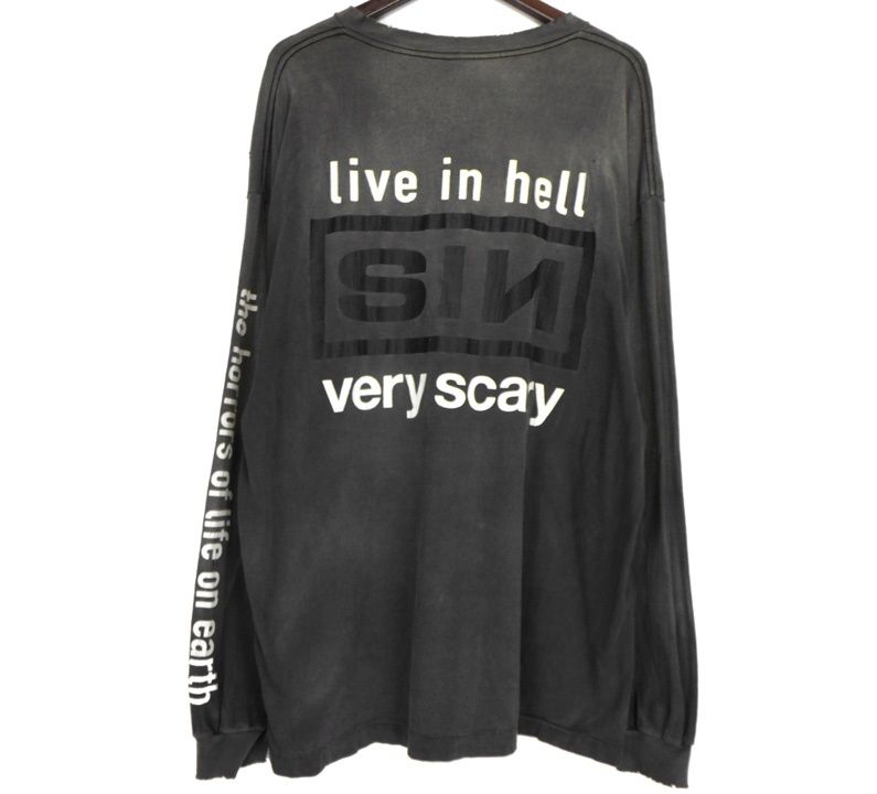 SAINT セントマイケル 22AW SIN LS TEE 長袖 ロンT 黒 L SAINT セントマイケル 22AW SIN LS TEE 長袖 ロンT 黒 L 新品 SAINT