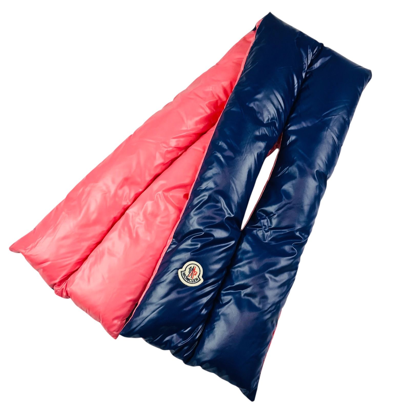 美品☆MONCLER・モンクレール【SCIARPA】ブランドアイコンワッペン付