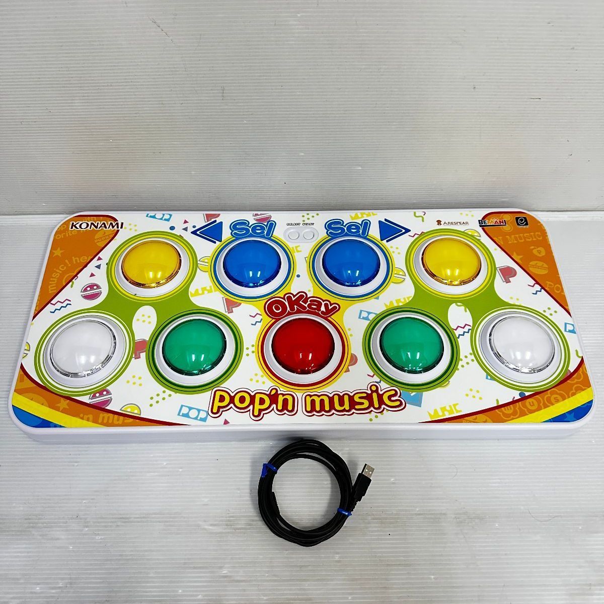 △ポップンミュージック プレミアムコントローラー 動作確認済み 中古