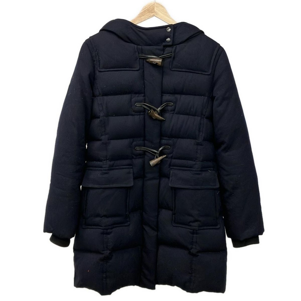 アンタイトル ダウンコート サイズ4 XL レディース ダークネイビー 長袖 ジップアップ 冬